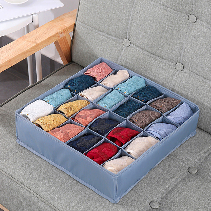 24 Compartment Underwear Sock Storage Box Washable