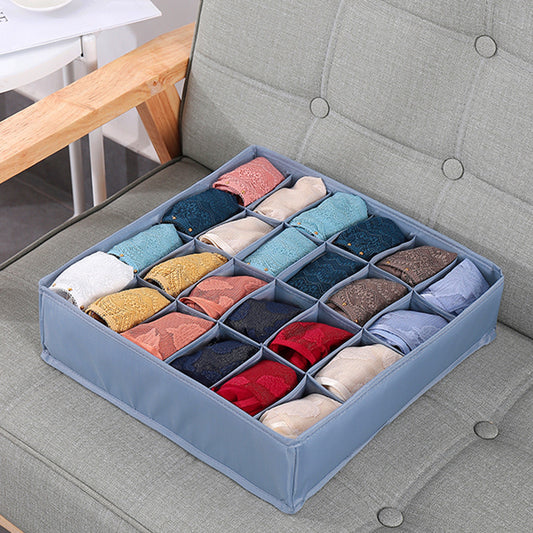 24 Compartment Underwear Sock Storage Box Washable