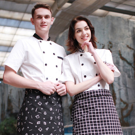 Kitchen Overalls Short Sleeve Men And Women