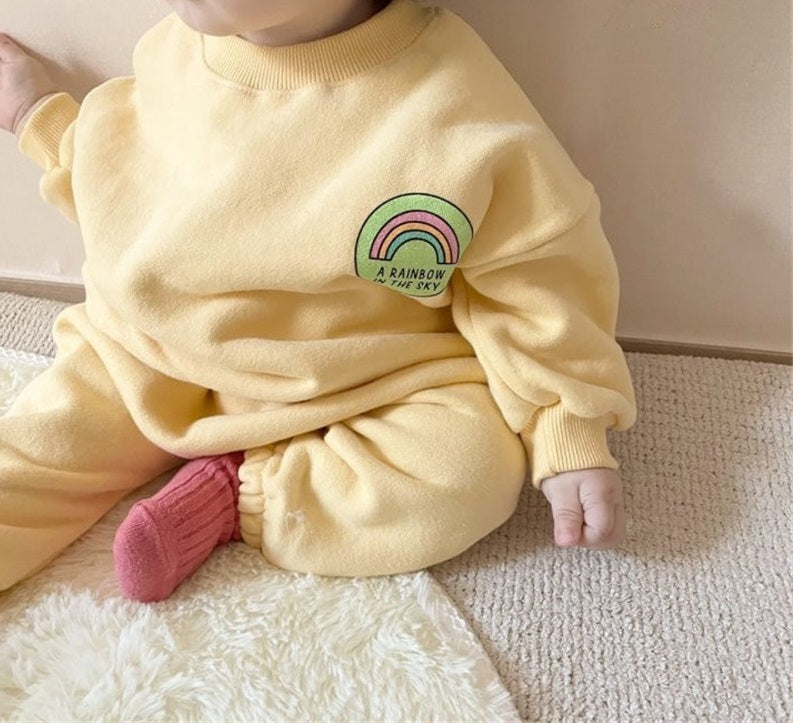 Children's Sweater Set Pullover Top Pants Casual Fashion Sportswear