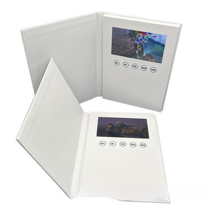 Brochure Paper Blank 7-inch Greeting Card White Hardcover Video Book