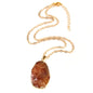 Fashion New Product Temperament Natural Amethyst Cluster Necklace
