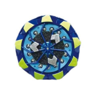 Ignite-Spin Pro: The Kinetic Flint Firework Spinner | Blue Chrome Mechanical Fidget Gyro with Real Sparking Action for Stress Relief