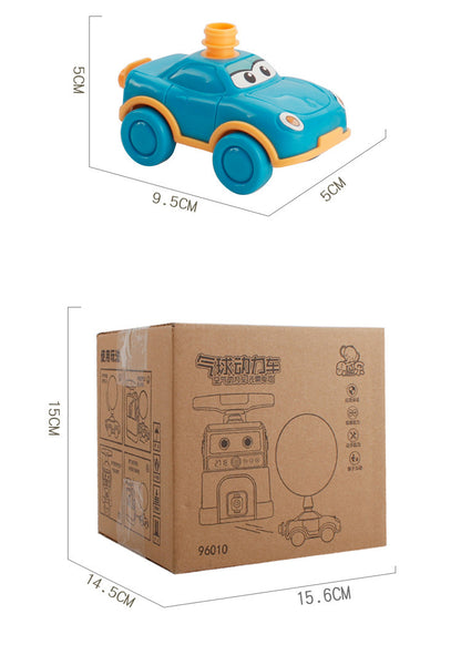 Children's Inertial Power Balloon Car Toy Aerodynamic Scooter Car Educational Experiment Creative Toy