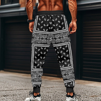 Men's 3D Printing Fashion Track Pants