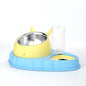 Double Bowl Stainless Steel Carrots Antiskid Pet Feeding Tool Tilt Design Carrot Appearance Dog Bowl For Indoor Pets Products