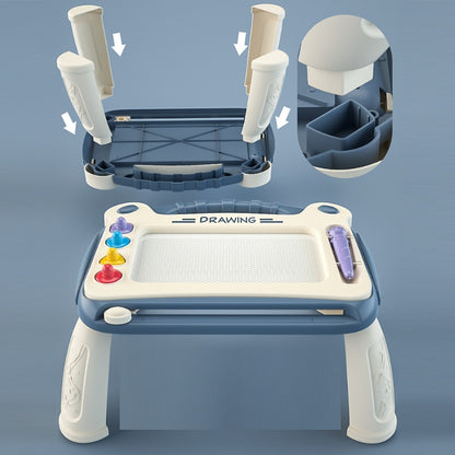 Portable Children's Toy With Table Leg Small Drawing Board
