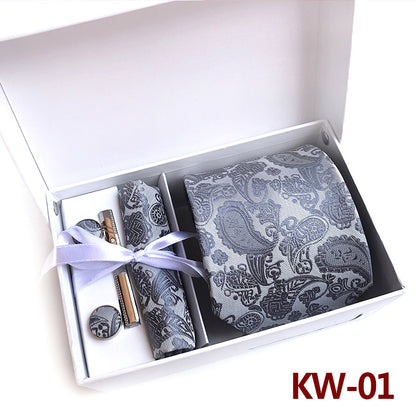 Men's Tie Gift Box 6 Piece Business Suit