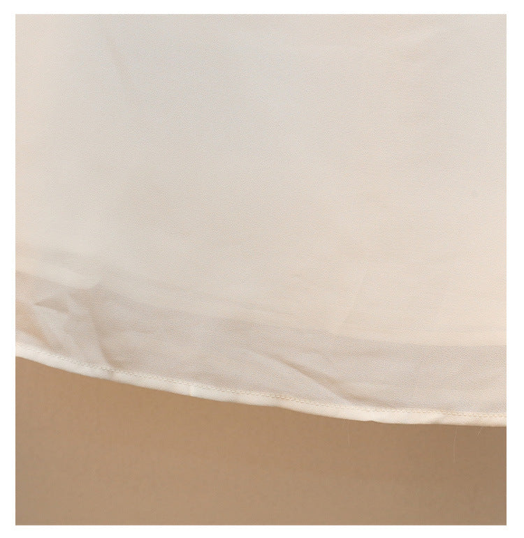 Plus Size Women's Loose And Slim Stitching Chiffon Top Suit