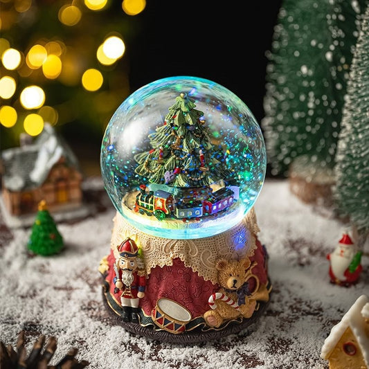 Snowflake Crystal Music Ball Rotating Music Box