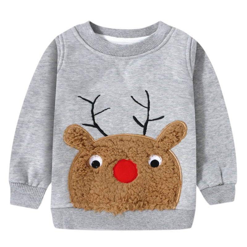 Christmas Series Sweater Children's Top Thickened