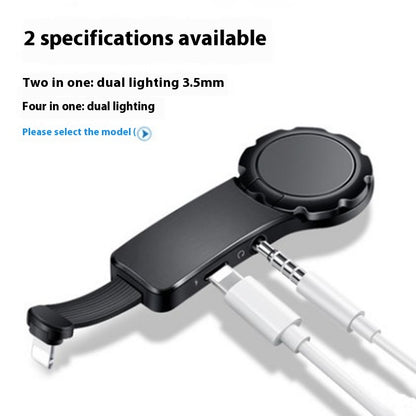 Creative Fastening Ring Charging Music Audio Adapter Cable