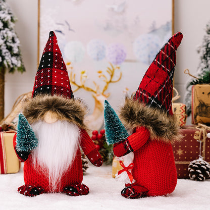 Fashion Red Faceless Doll Ornaments