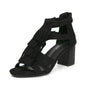 Fashion Back Zipper High Heel Fishmouth Roman Shoes