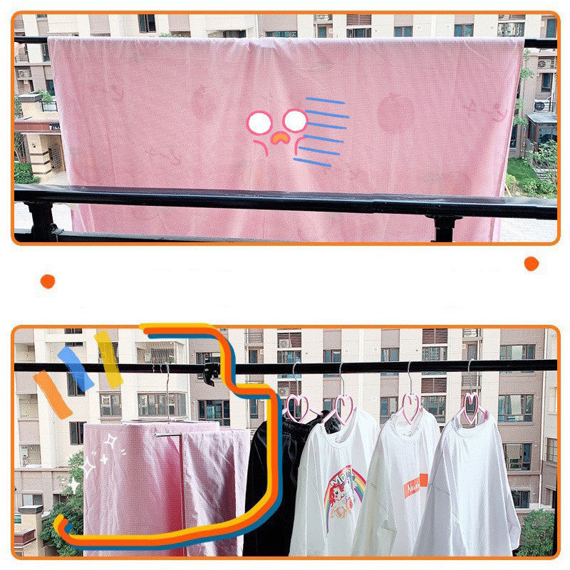 Multifunctional Clothes Hanger For Drying Quilts And Sheets