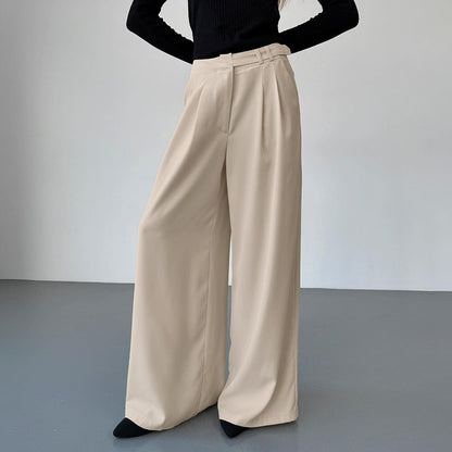 Retro Fashion Commuter Pocket Suit Pants For Women