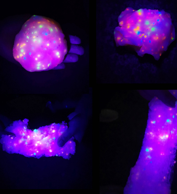 Fluorescent Brushed Mud Slim Crystal Mud