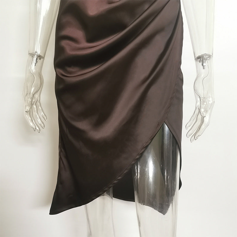 Women's Deep V Leaky Back Nightclub Dress