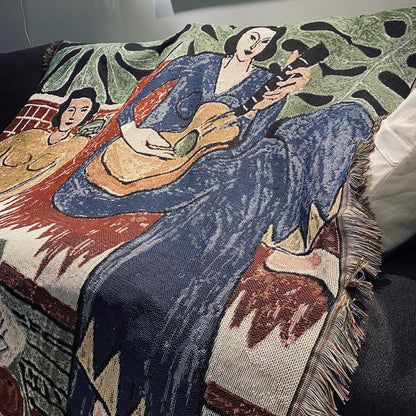 New Guitar Women's Sofa Blanket