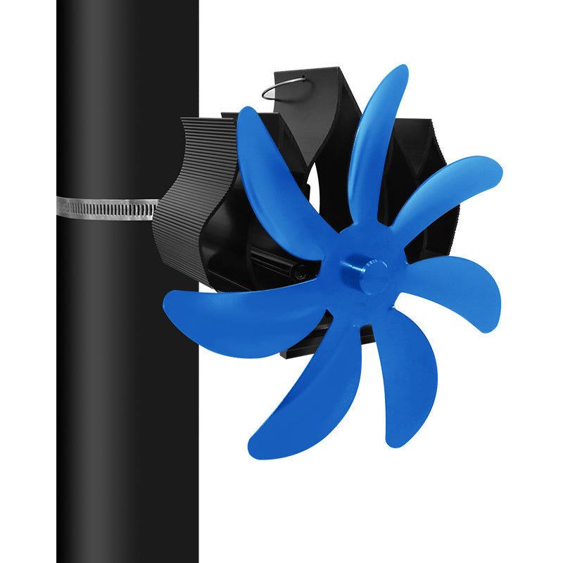 Thermal Power Magnet-free 7-blade Wall Hanging Fireplace Fan