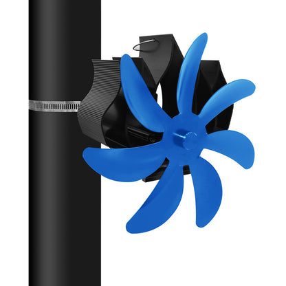 Thermal Power Magnet-free 7-blade Wall Hanging Fireplace Fan