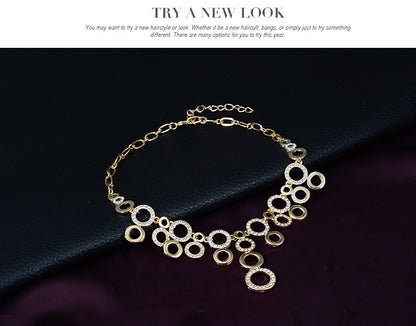 Diamond Jewelry Four-piece Alloy Jewelry Set - FLIPSTYLEZLLC