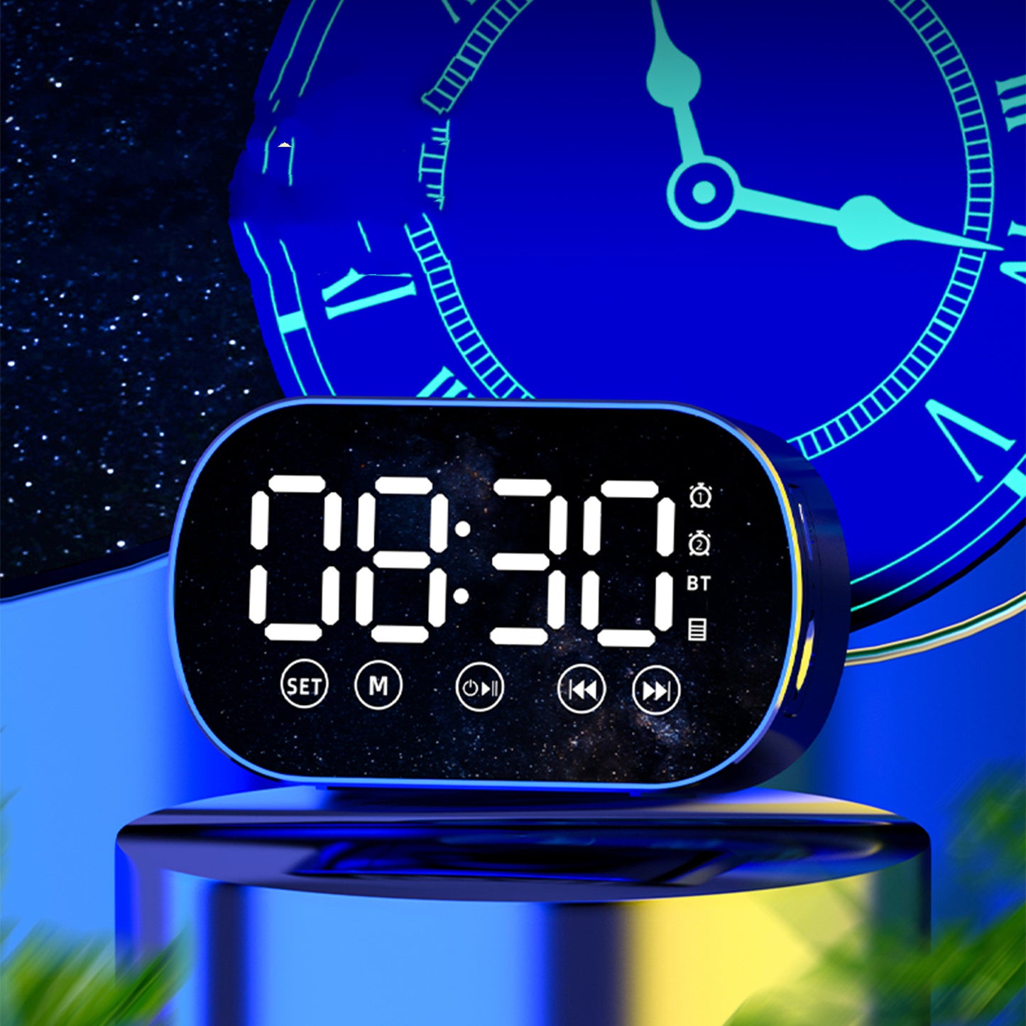 Multifunctional Wireless Bluetooth Speaker Mirror Mini