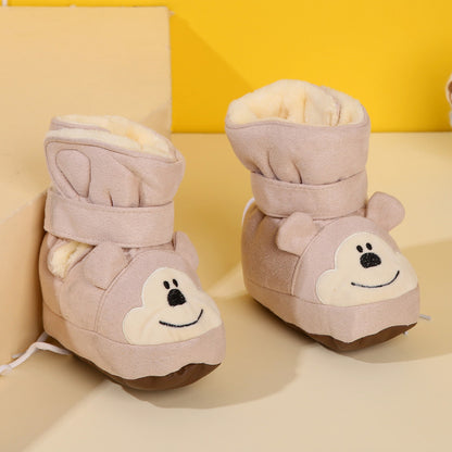 Middle Insulated Shoes With Plush To Prevent Hair Falling