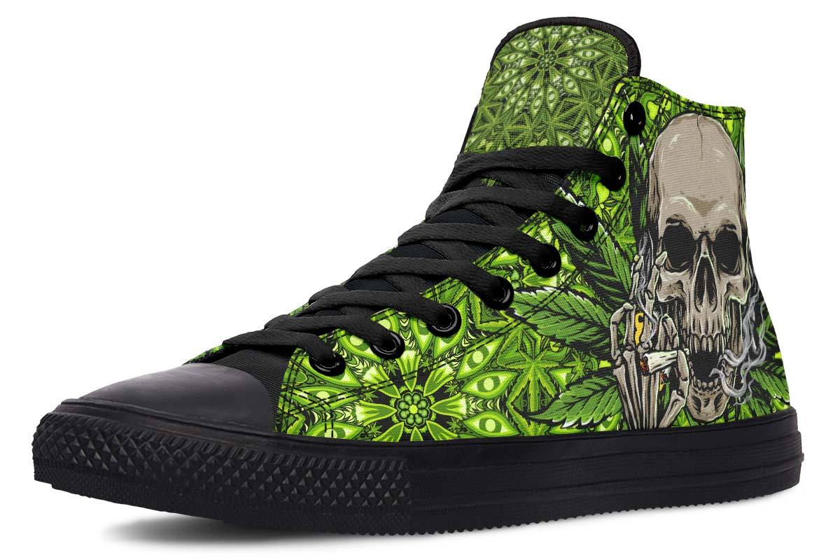 Printed Couple High Top Canvas Shoes
