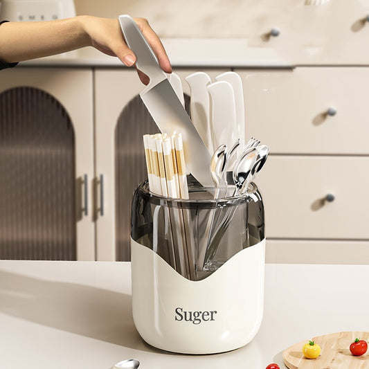 Kitchen Multi-function Rotating Knife Rack Storage Rack