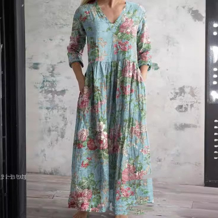 Women's Clothing Loose Fashion Printing Dress