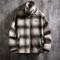 Male Youth Plus Size Plaid Padded Jacket