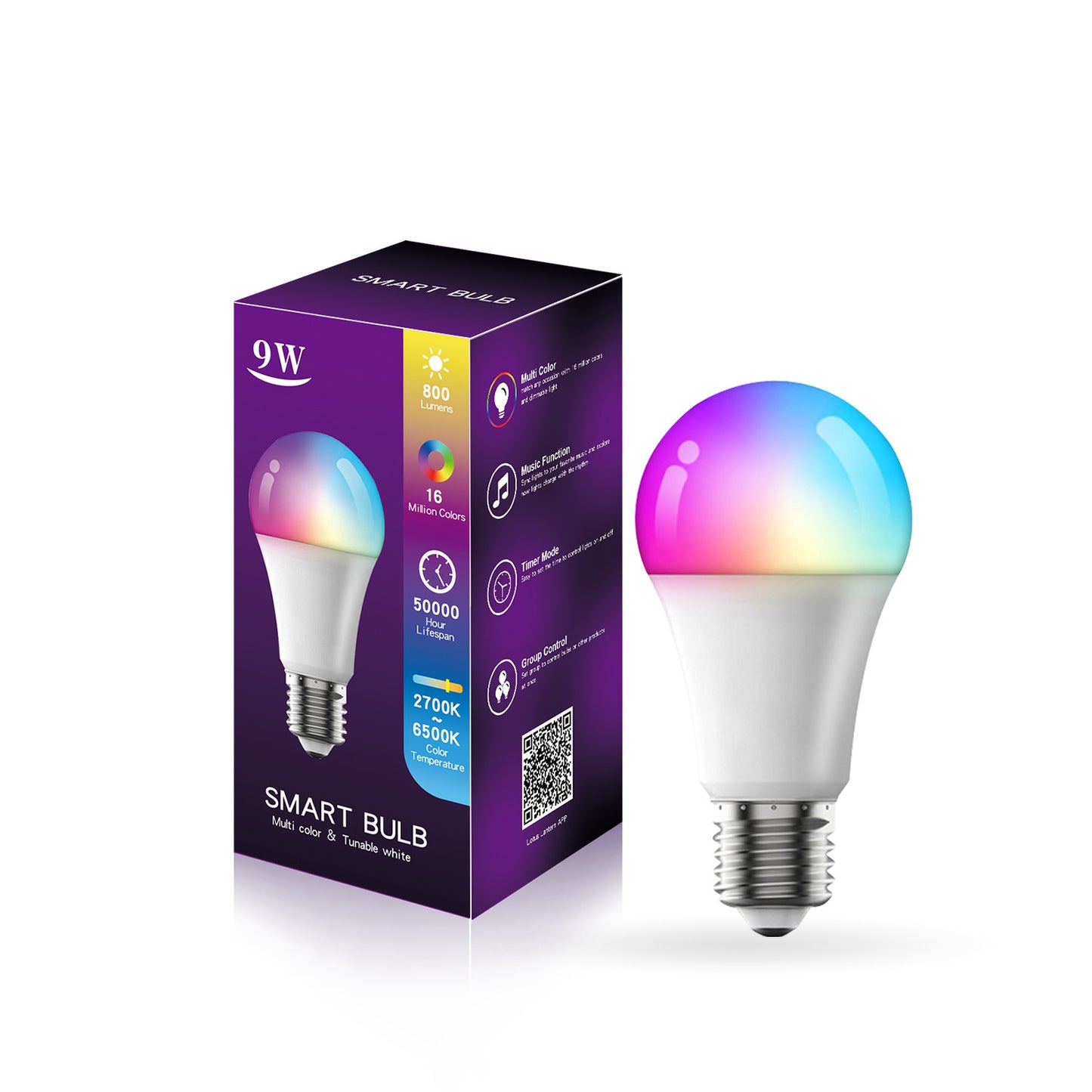 Smart Bulb Bluetooth Mobile Phone Control