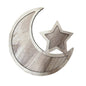 Wooden New Moon And Star Table Decorations