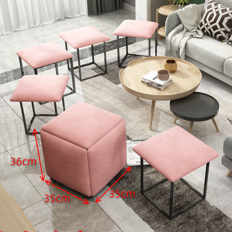 Rubik's Cube Stool Small Family Sofa For Shoes Small Bench