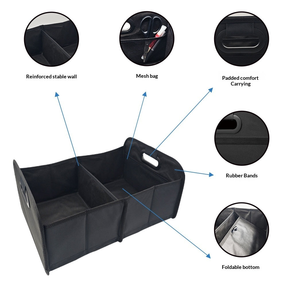 Oxford Cloth Foldable Bin Trunk Organizer Car Tailgate Storage Box