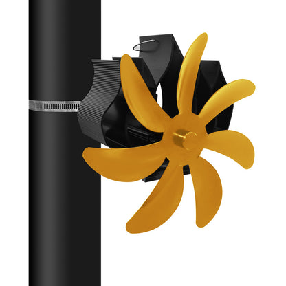 Thermal Power Magnet-free 7-blade Wall Hanging Fireplace Fan