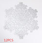 New Snowflakes PVC Hollow Anti-scalding Insulation Pad Table Bowl Mats Home Christmas Decor Heat Resistant Placemat Dining Table