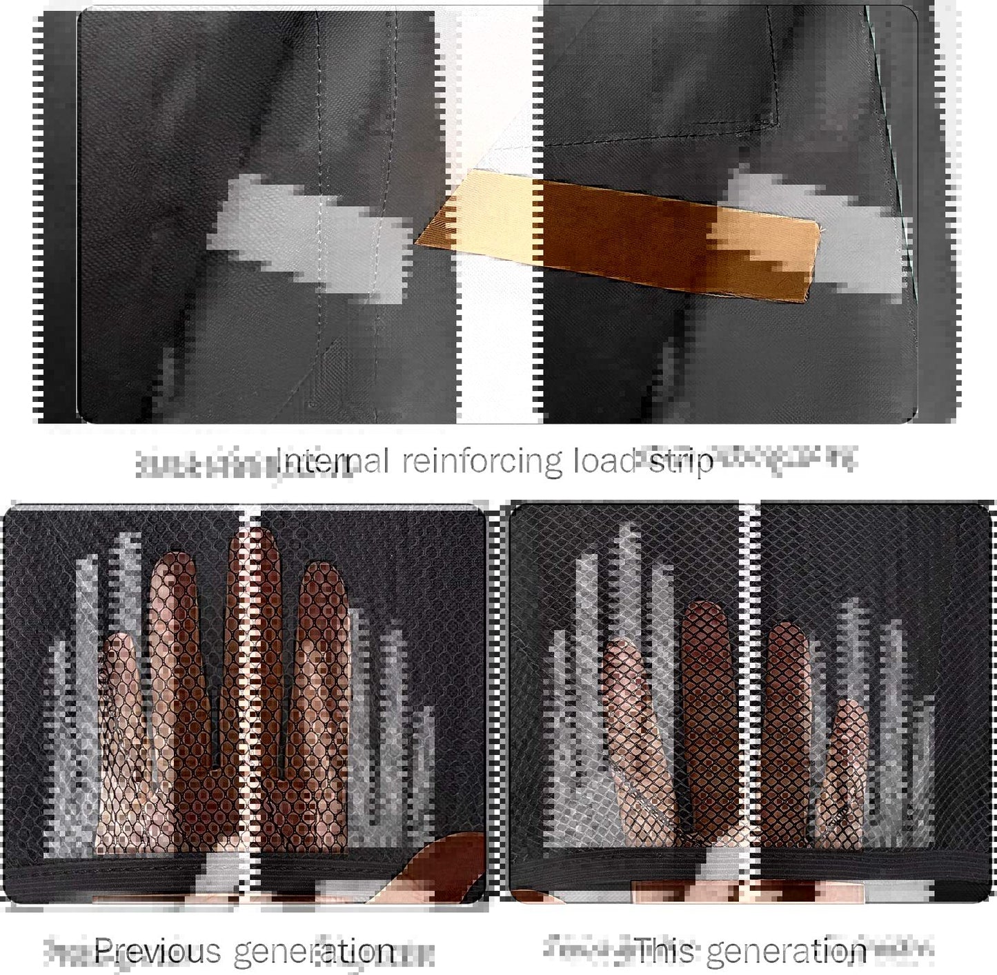 Large-capacity SUV Rear Seat Back Bag Sundries Storage Bag With Net Pocket