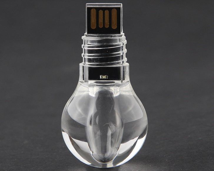 Creative Acrylic Luminous Bulb U Disk Personalized Gift Lamp