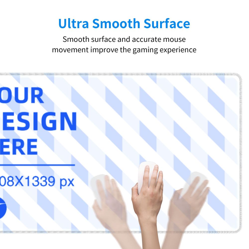 Create your own 12x31.5in Horizontal Oversized Rubber Keyboard Pad