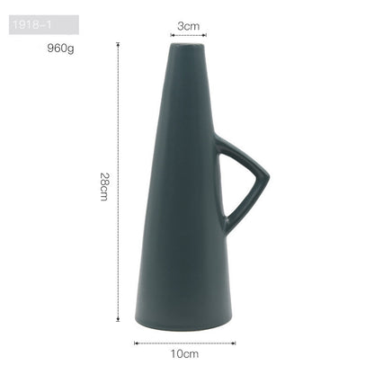 Morandi Color Nordic Style Creative Ceramic Dry Flower Vase Living Room Flower