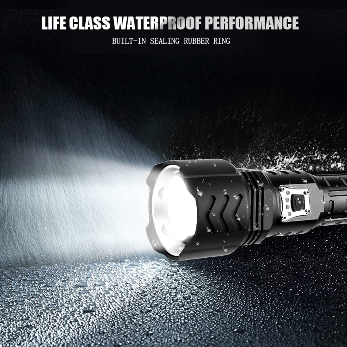 Zoom Type Input And Output Power Display Flashlight