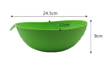 Home Kitchen Silicone Steamer Microwave Steamer Oven Fish Kettle Poacher Cooker Food Vegetable Bowl Basket Kitchen Cooking Tools