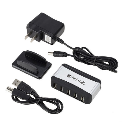 Vertical Seven Port USB2.0 Seven Port Hub With Power Supply