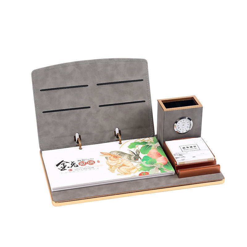 Rabbit Year Calendar Wooden Table