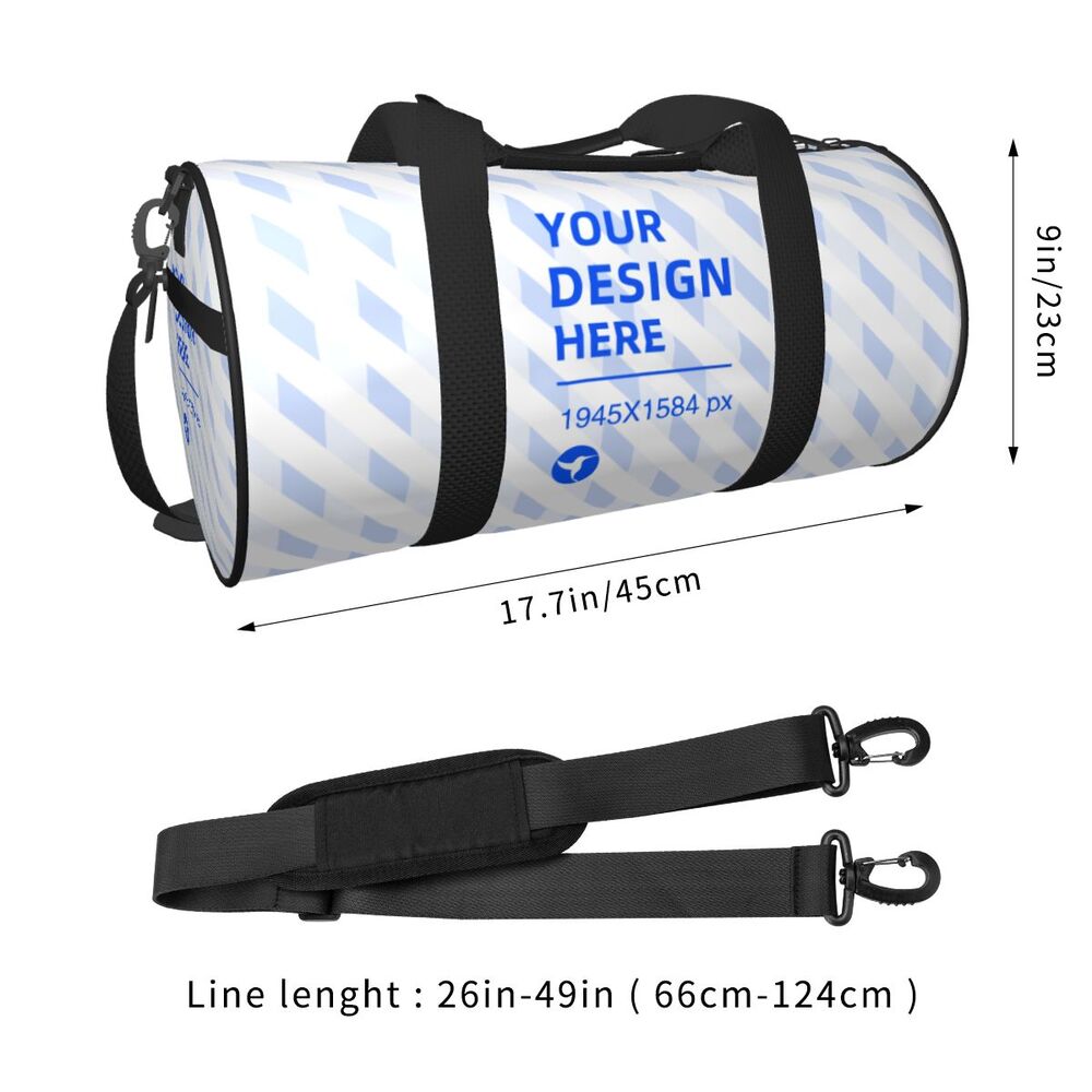 Create Your Own Round Large Capacity Travel Duffle Bag