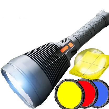 Home USB Rechargeable Flashlight Long-range Searchlight