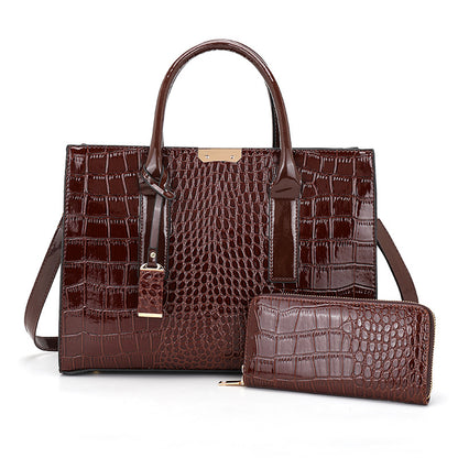 New Women's Wallet Large Capacity Handbag 2 Piece Set