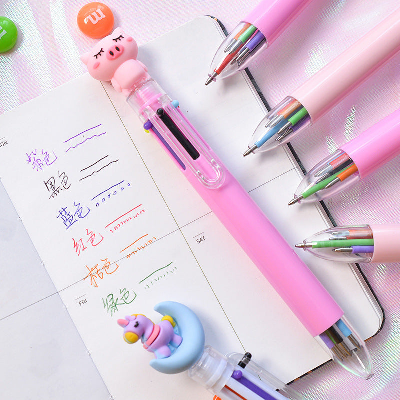 Cartoon Colored Push Action Ballpoint Pen